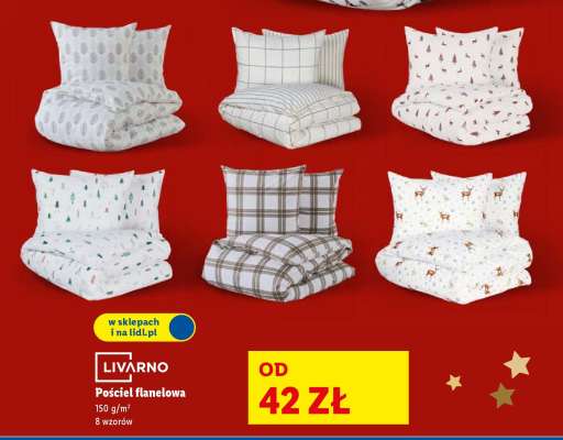 LIVARNO Pościel flanelowa