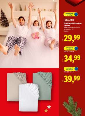 LIVARNO Prześcieradło flanelowe