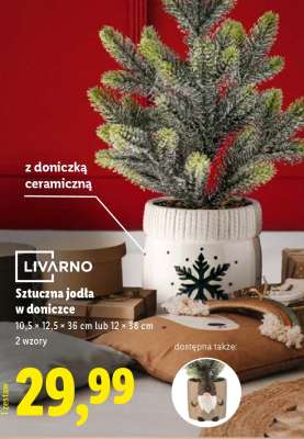 Sztuczna jodła w doniczce