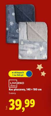 Koc pluszowy, 140 x 180 cm