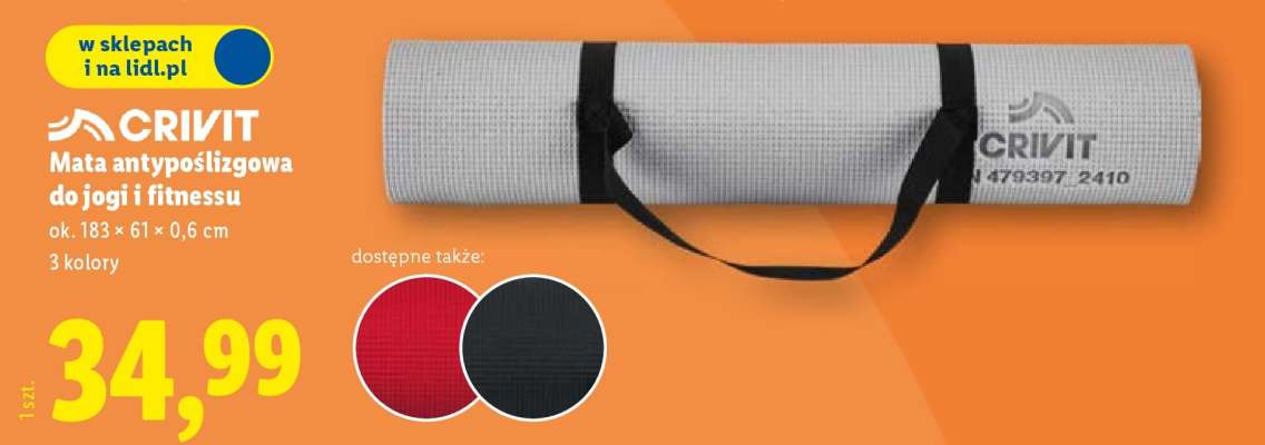 Mata antypoślizgowa do jogi i fitnessu