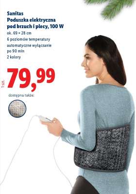 Sanitas Poduszka elektryczna pod brzuch i plecy, 100 W