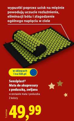 Sensiplast® Mata do akupresury z poduszką, zwijana