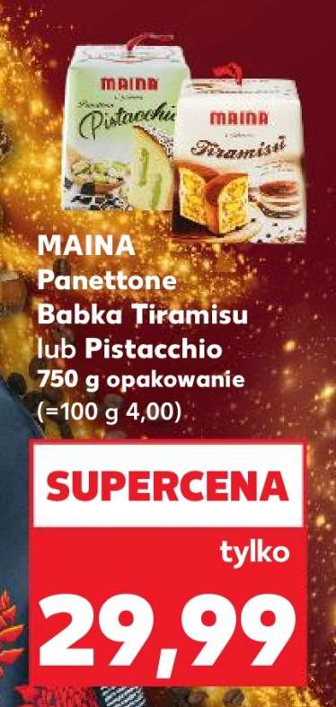 MAINA Panettone Babka Tiramisu lub Pistacchio