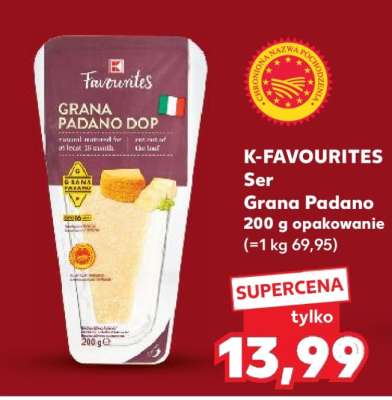 K-FAVOURITES Ser Grana Padano 200 g opakowanie