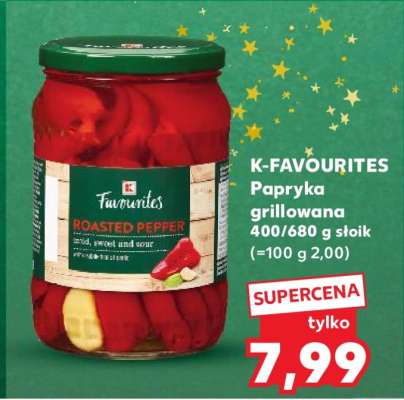 K-FAVOURITES Papryka grillowana 400/680 g słoik