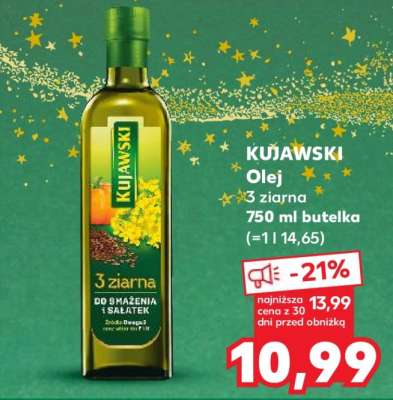 KUJAWSKI Olej 3 ziarna 750 ml butelka