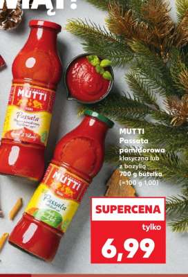 MUTTI Passata pomidorowa klasyczna lub z bazylią