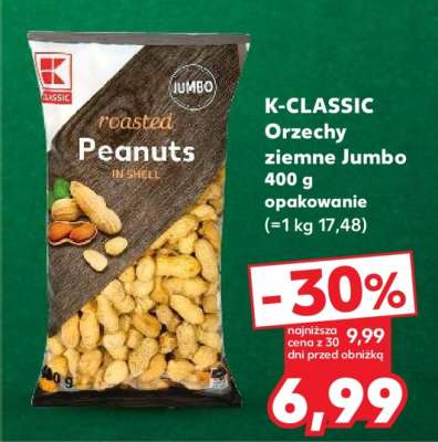 K-CLASSIC Orzechy ziemne Jumbo 400 g opakowanie