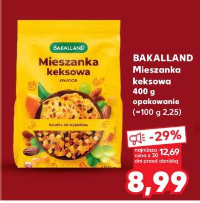 BAKALLAND Mieszanka keksowa 400 g opakowanie