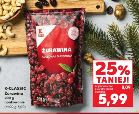 K-CLASSIC Żurawina 200 g opakowanie