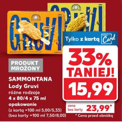 SAMMONTANA Lody Gruvi