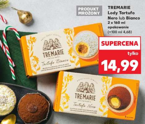 TREMARIE Lody Tartufo Nero lub Bianco