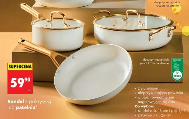 Rondel z pokrywką lub patelnia