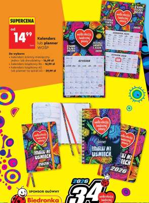 Kalendarz lub planner WOŚP