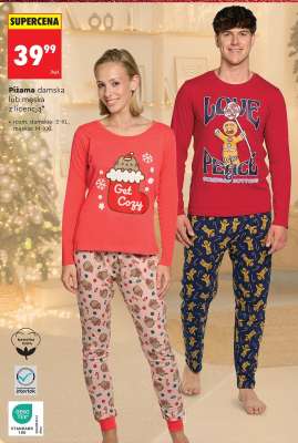 Piżama damska lub męska z licencją