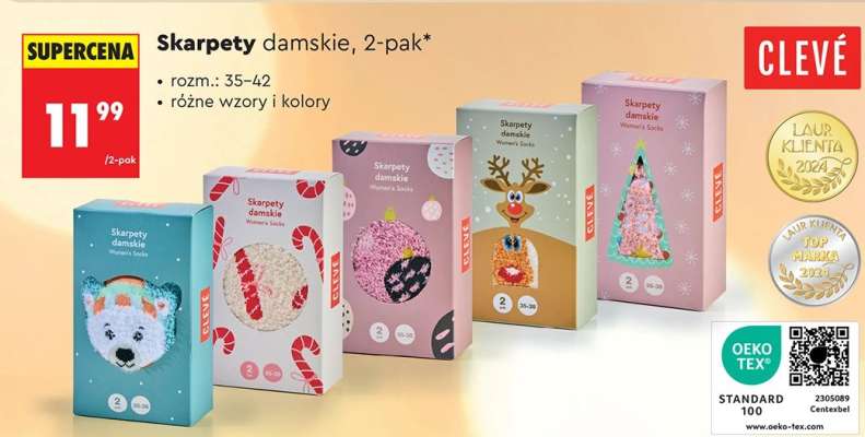 Skarpety damskie, 2-pak