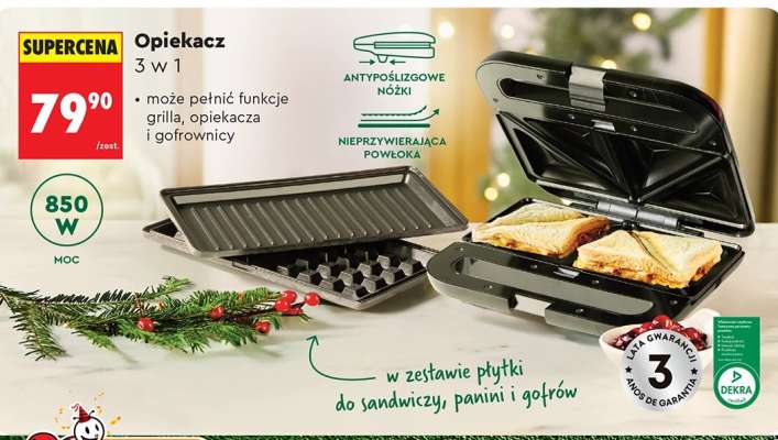 Opiekacz 3 w 1