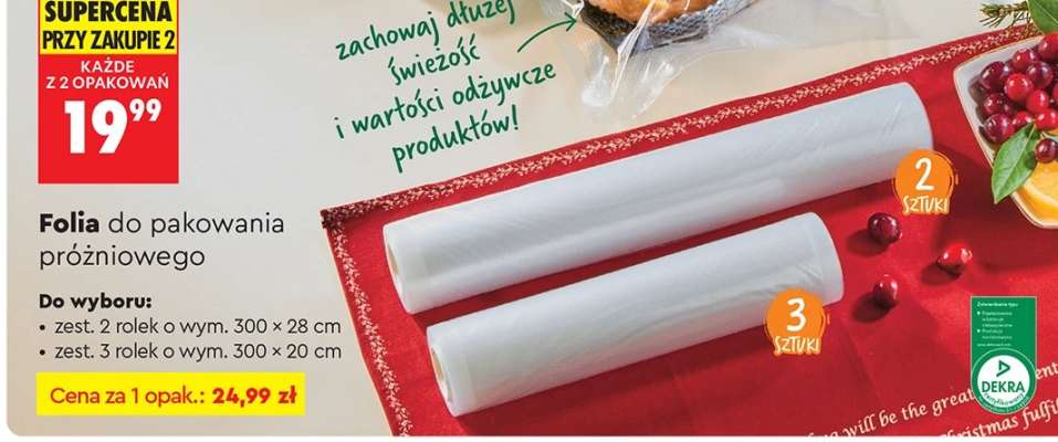 Folia do pakowania próżniowego