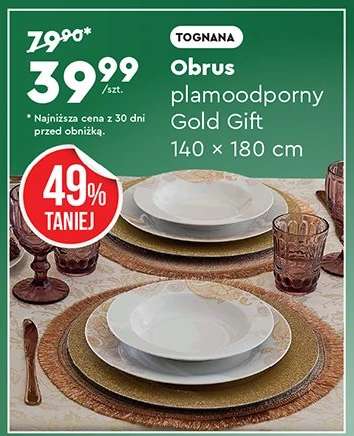 obrus plamoodporny Gold Gift 140 x 180 cm
