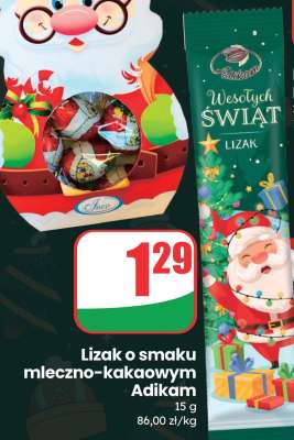 Lizak o smaku mleczno-kakaowym Adikam