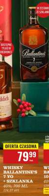 WHISKY BALLANTINE'S 7 YO + SZKLANKA