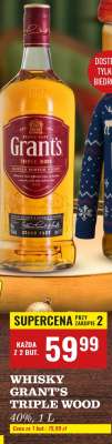 WHISKY GRANT'S TRIPLE WOOD 40%, 1 l