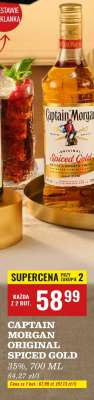 CAPTAIN MORGAN ORIGINAL SPICED GOLD 35%, 700 ML