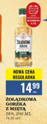 ŻOŁĄDKOWA GORZKA Z MIĘTĄ