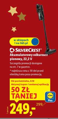 SilverCrest Akumulatorowy odkurzacz pionowy, 22,2 V