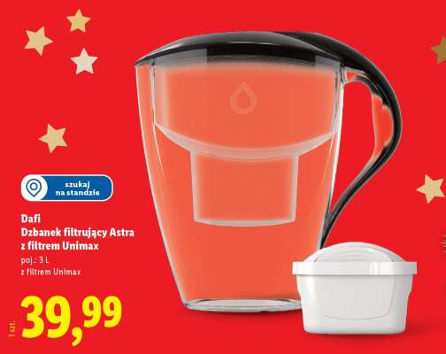 Dafi Dzbanek filtrujący Astra z filtrem Unimax