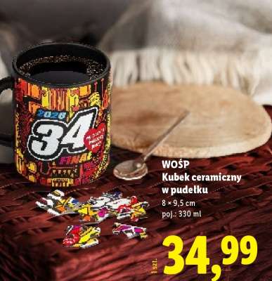 WOŚP Kubek ceramiczny w pudełku