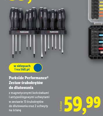 Parkside Performance Zestaw śrubokrętów do dłutowania