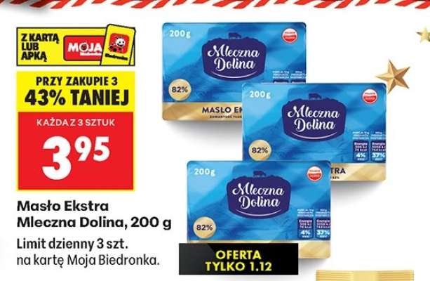 Masło Ekstra Mleczna Dolina 200 g