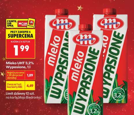 Mleko UHT 3,2% Wypasione, 1 l