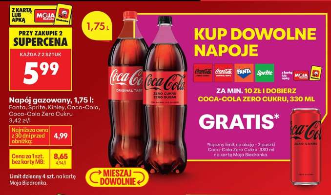 Napój gazowany, 1,75 l