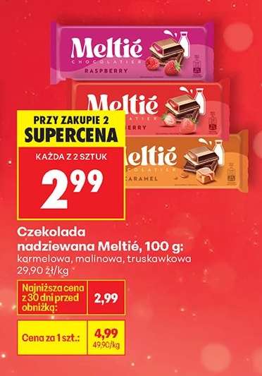 Czekolada nadziewana Meltie, 100 g