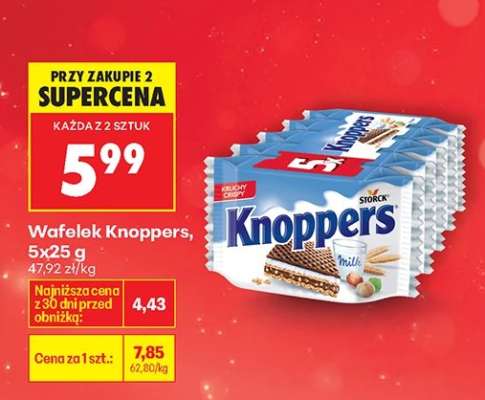 Wafelek Knoppers 5x25 g