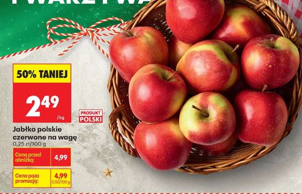 Jabłko polskie czerwone na wage