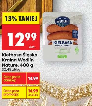 Kiełbasa Śląska Kraina Wędlin Nature, 400 g