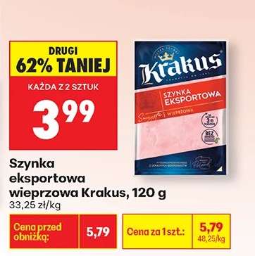 Szynka eksportowa wieprzowa Krakus, 120 g