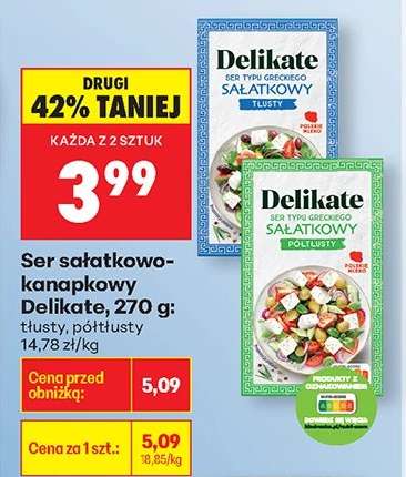 Ser sałatkowo-kanapkowy Delikate, 270 g