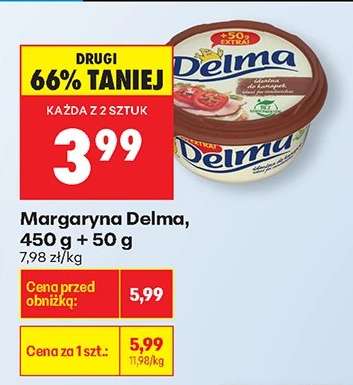 Margaryna Delma, 450 g + 50 g
