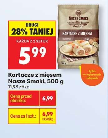 Kartacze z mięsem Nasze Smaki, 500 g