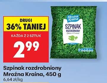 Szpinak rozdrobniony Mroźna Kraina 450 g