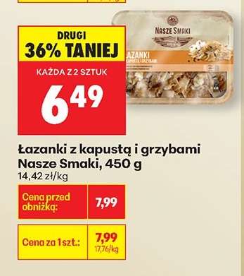 Łazanki z kapustą i grzybami Nasze Smaki 450 g