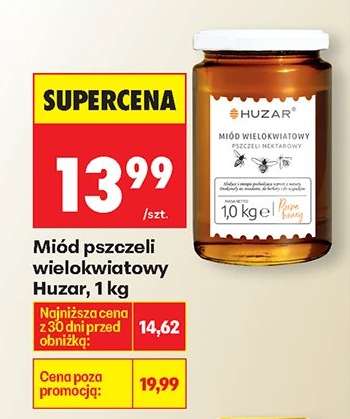 Miód pszczeli wielokwiatowy Huzar, 1 kg