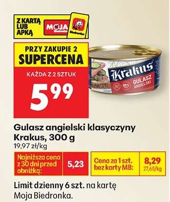 Gulasz angielski klasyczny Krakus, 300 g