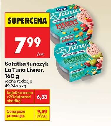 Sałatka tuńczyk La Tuna Lisner, 160 g