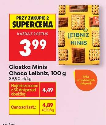 Ciastka Minis Choco Leibniz, 100 g